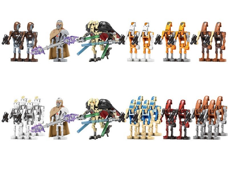 Battle Droid Assault Robot Captain General Grievous Minifigures Fit Lego Star Wars Sets