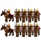10pcs Elf Archer Knight Minifigures Fit Lego The Lord of the Rings Sets