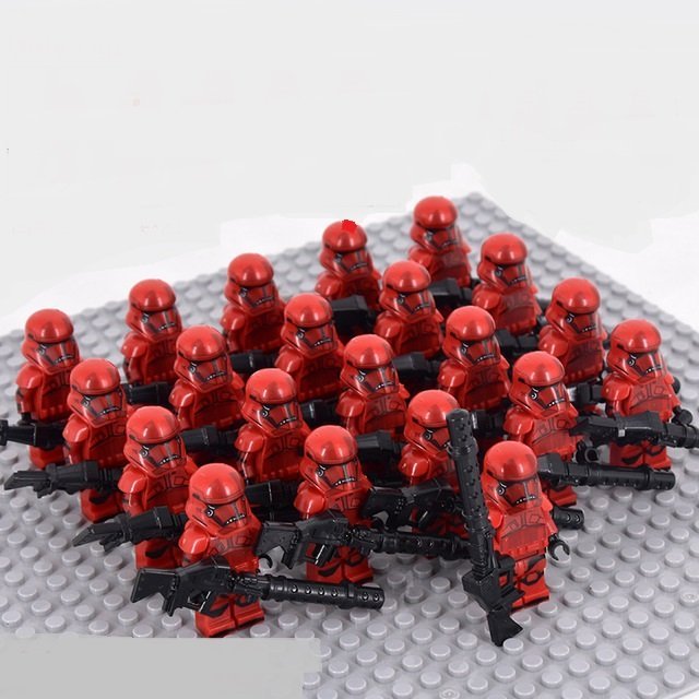 21pcs First Order Sith Trooper Minifigures Fit Lego Star Wars TV Minifigure
