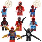 Venom Symbiotic Legion and Spider-Man Minifigures Fit Lego Super Heroes Movie Sets