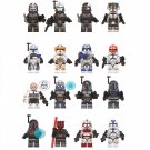16pcs Death Watch Rex Jesse Commander Cody Minifigures Fit Lego Star Wars Clone Wars Set