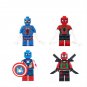 Spider-Man Petite Spider-Man Captain America Minifigures Fit Lego Super Heroes Set