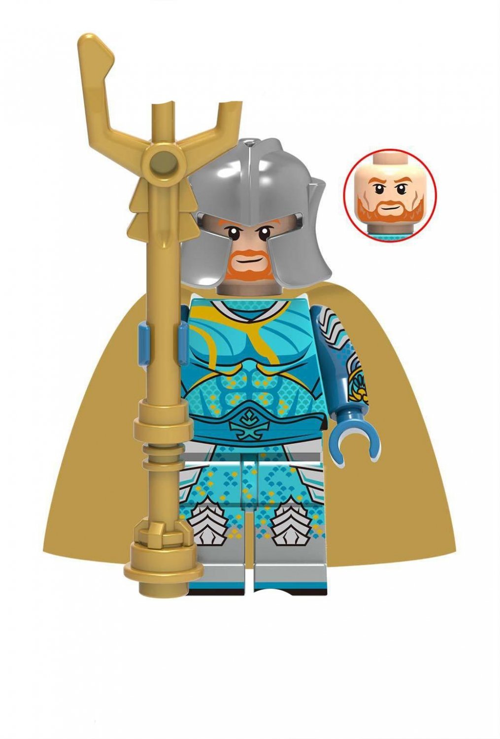 Nereus Minifigures Fit Lego Aquaman movie Minifigure