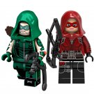 Red Arrow and Arrow Minifigures Fit Lego Arrow Season 4 Sets