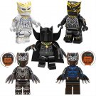 5 Heavy Black Panther Minifigures Fit Lego Black Panther Movie Sets