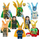 8pcs Loki Super Heroes Minifigures Fit Lego Loki Sets