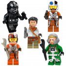 5pcs Poe Dameron Minifigures Fit Lego Star Wars Rise of Skywalker Sets
