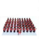 61 Heavy Red King Lion Knights Minifigures Fit Lego Medieval Knights Sets