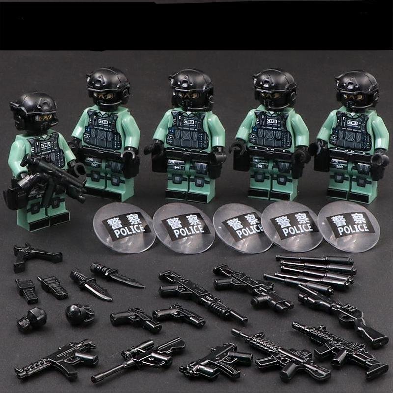 Special Duty Squad Police Minifigures Fit Lego City Police Sets
