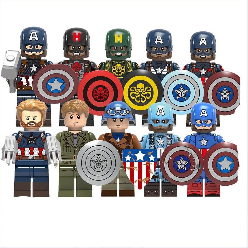 10 Best Captain America Steve Rogers Minifigures Fit Lego The Avengers Sets