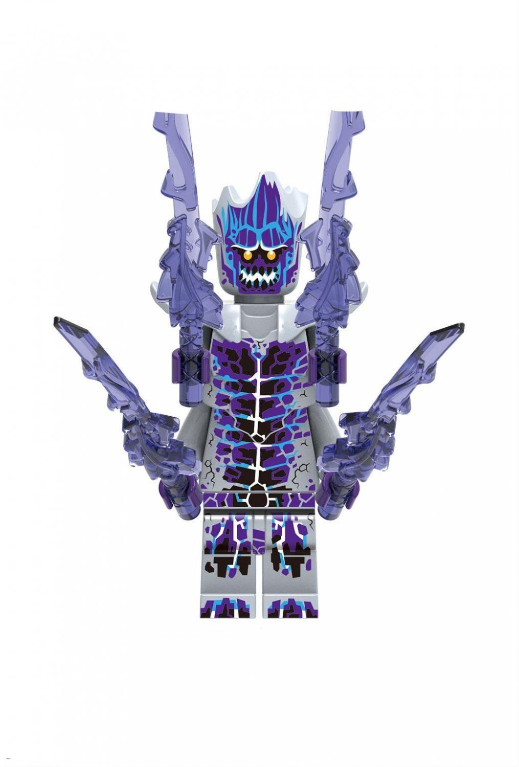 Four arm Stone Magic Minifigures Fit Lego World of Warcraft Minifigure