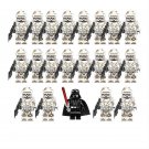 21pcs Clone desert soldier and Darth Vader Minifigures Fit Lego Star Wars Sets