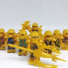 Gold Ninjago Heavy Weapon Minifigures Fit Lego Ninjago Sets