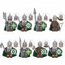 European castle guard Soldier Minifigures Fit Lego Medieval Knight Sets