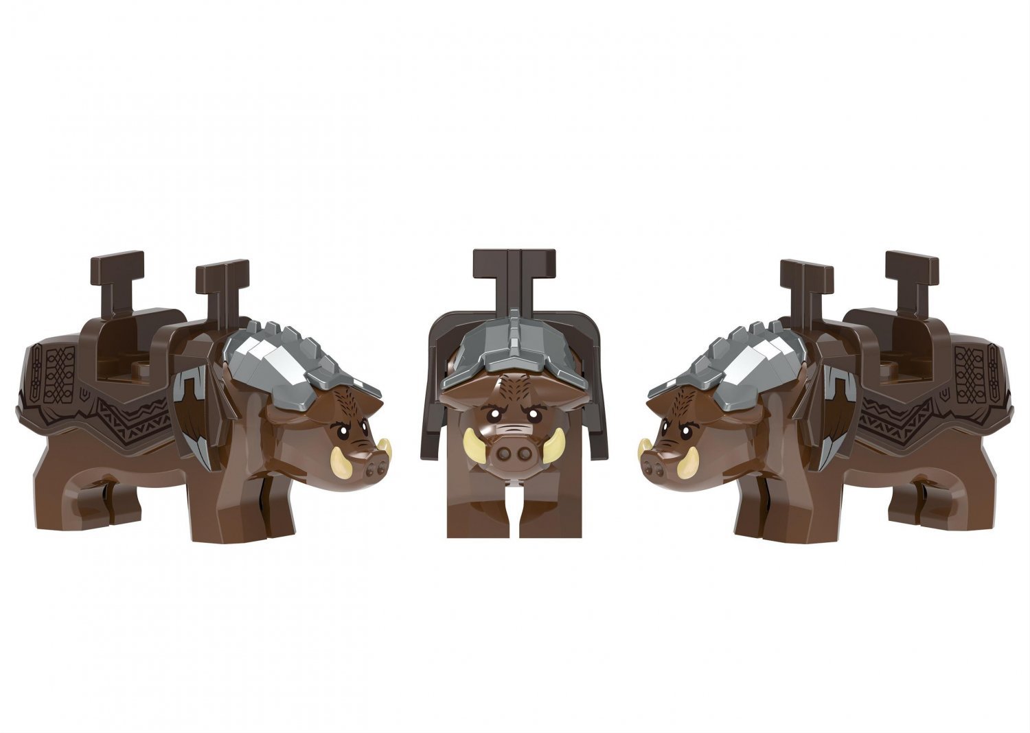 Dane II Boar Mount Minifigures Fit Lego The Hobbit Movie Minifigure