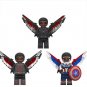 3pcs New Captain America The Falcon Minifigures Fit Lego Captain America 4 Sets