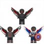 3pcs New Captain America The Falcon Minifigures Fit Lego Captain America 4 Sets