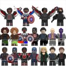 18pcs New Captain America movie Falcon Minifigures Fit Lego Super Heroes Sets