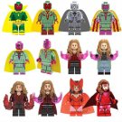 Vision and Wanda Minifigures Fit Lego Avengers TV Sets