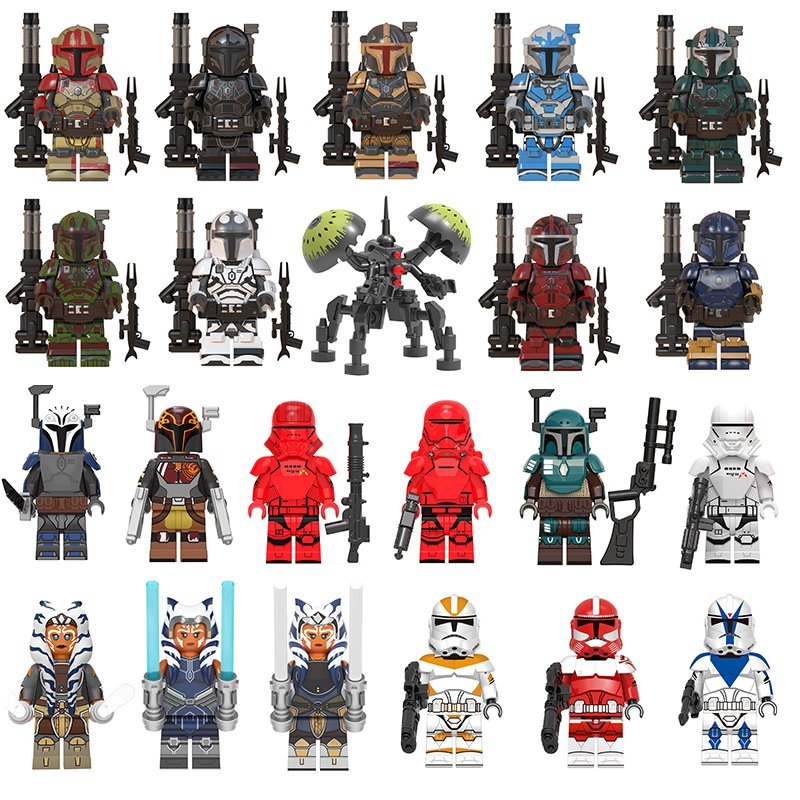 Mandalorian Ahsoka Stormtrooper Minifigures Fit Lego Star Wars TV Sets