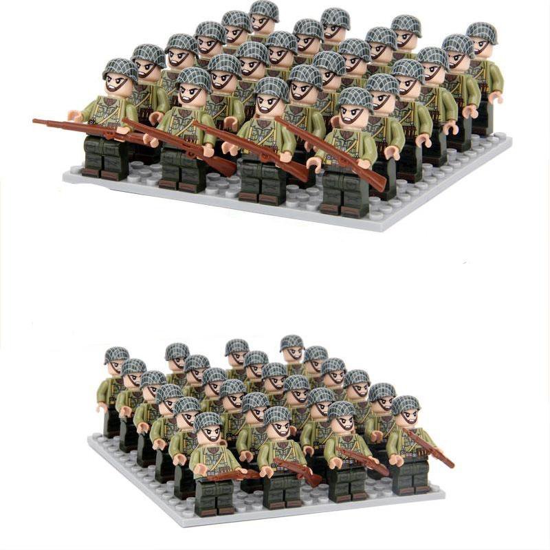 24pcs 101st Airborne Division Minifigures WW2 Military Sets