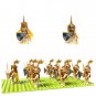 10pcs Golden Skeletal Knight Minifigures Skull Knight Sets