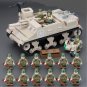 America M7Priest self-propelled artillery Soldier Minifigures WW2 Military Sets