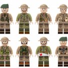 7th Armoured Division of the British Army Minifigures WW2 British Sets