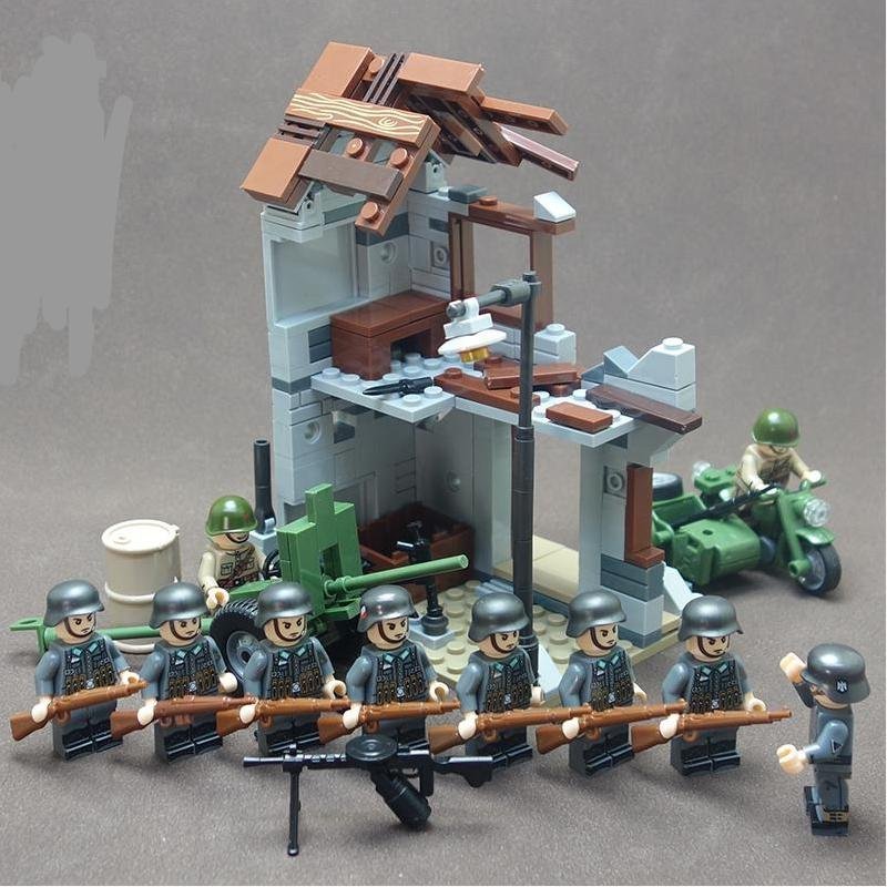 Soviet Union Vs German army Minifigures WW2 The Battle of Berlin street battle Sets