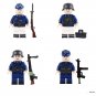 6 Heavy German Coast Guard Commando Minifigures WW2 Military Sets