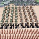 WW2 USSR Army and America Army Minifigures Military Soldier 48pcs