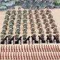 WW2 USSR Army and America Army Minifigures Military Soldier 48pcs