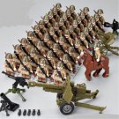 41pcs 284th Rifle Division of the Soviet Union Minifigures WW2 Military base Sets