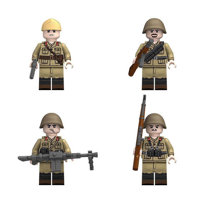 Italy 185th Folgore Parachute Division&acirc;�� Minifigures WW2 Military Sets