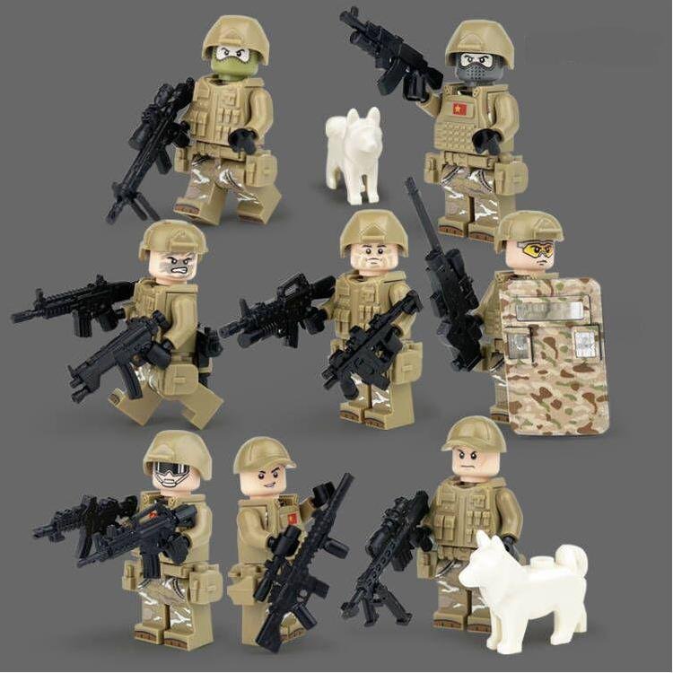 USA Special Mountain Division Minifigures Military Special Forces Sets