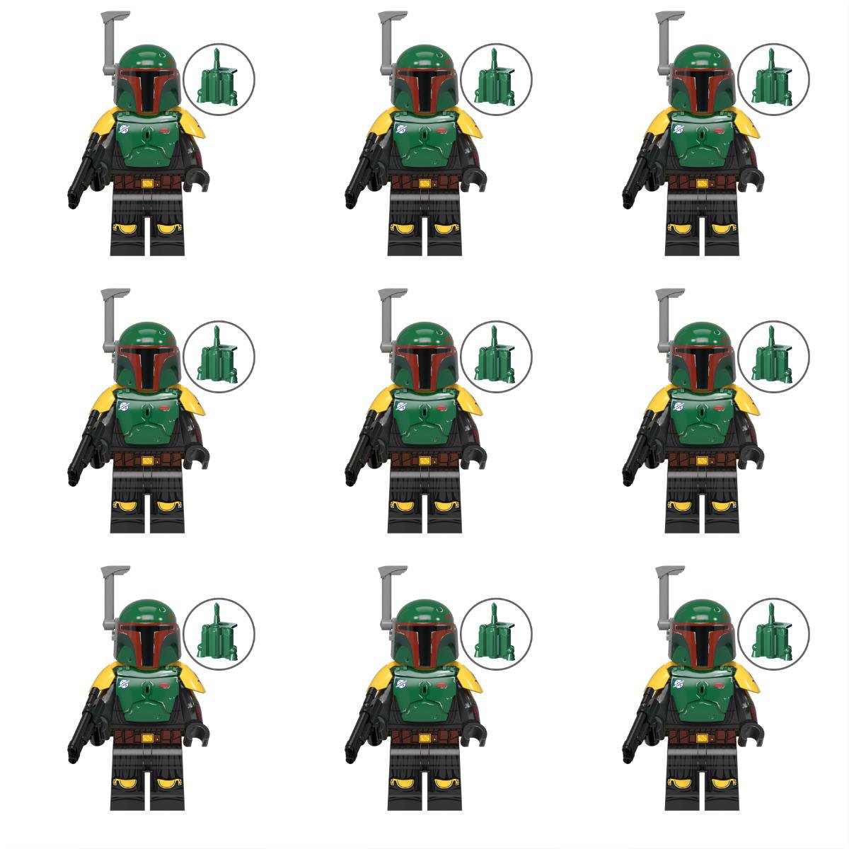 9 Heavy Boba Fett Minifigures The Book of Boba Fett Sets