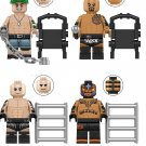 The Rock John Cena Randy Orton Tey Mysterio Minifigures Wrestler Sets