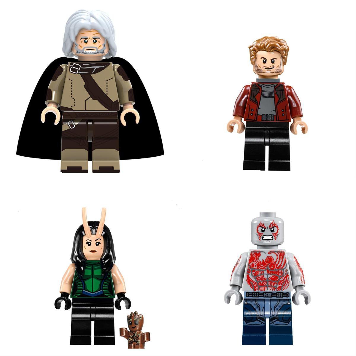 Ego Drax the Destroyer Mantis Minifigures The Guardians of the Galaxy 2 Sets