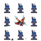 9pcs Iron Man War Machine Minifigures Iron Man 2 movie Sets