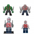 4 Big Drax the Destroyer Minifigures The Guardians of the Galaxy movie Sets