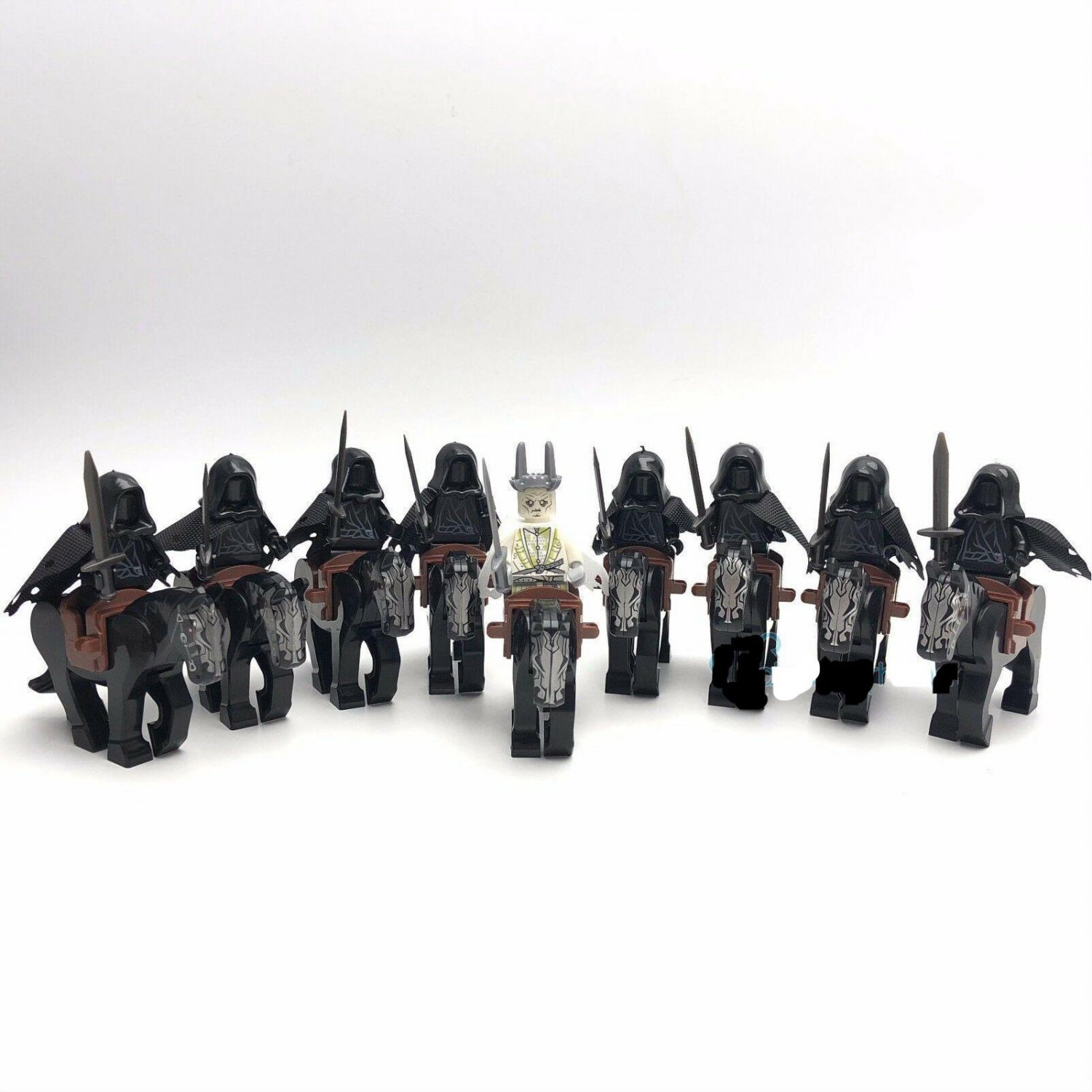 9pcs Ringwraith Knight and Witch-king of Angmar Minifigures The Lord of the Rings Sets