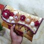 gift ideas clutch woven straw women purse gift for wife
