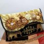 gift ideas clutch woven straw women purse gift for wife