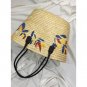 purse woven, clutch straw woven, women bag summer