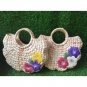gift for women woven straw bag purse clutch handmade