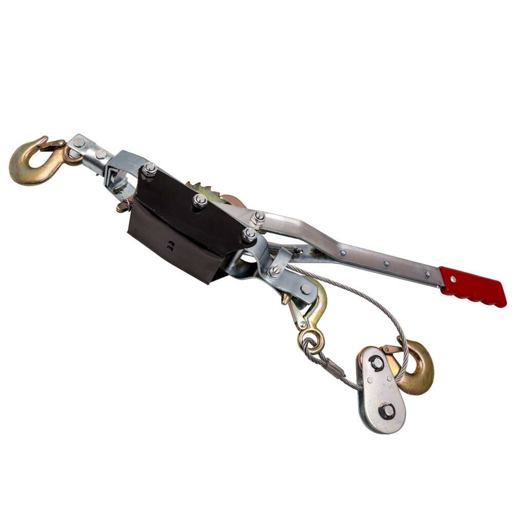 NEW 3Hook Come A Long 4 Ton 8000 lb Winch Hoist Hand Cable Puller