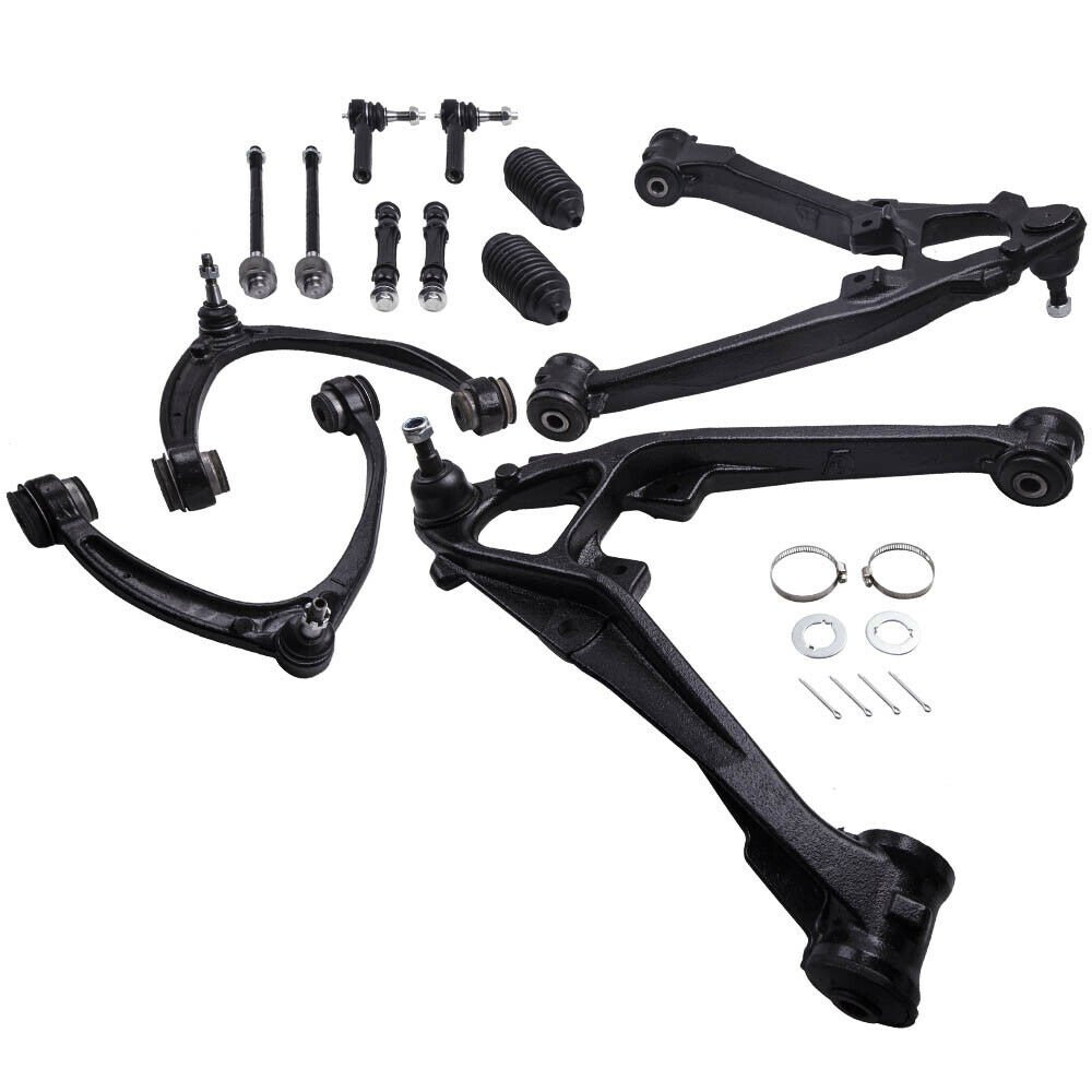 12 Pcs Upper & Lower Control Arm Assembly for Cadillac Escalade EXT