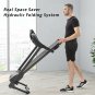 Cardio Treadmill Walking Machine with Audio Speakers and Incline Adjuster
