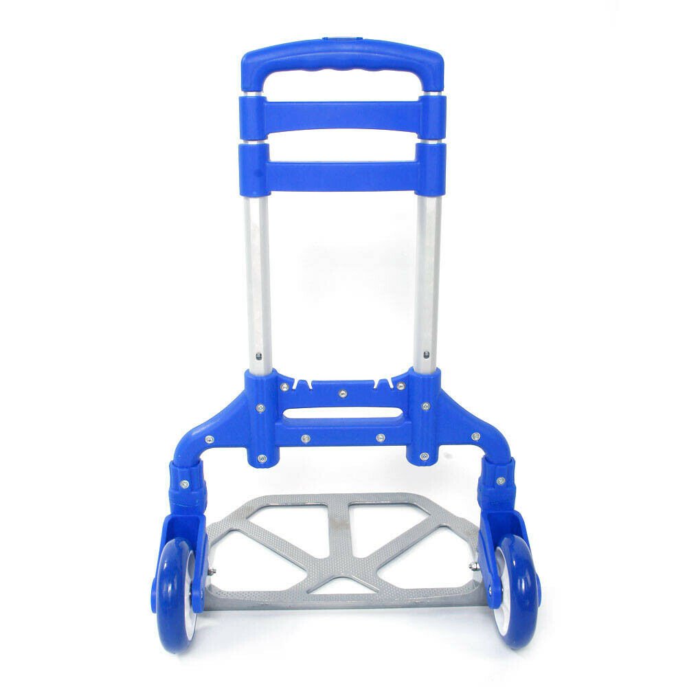 165.35lbs Aluminium Collapsible Push Hand Truck Foldable Trolley