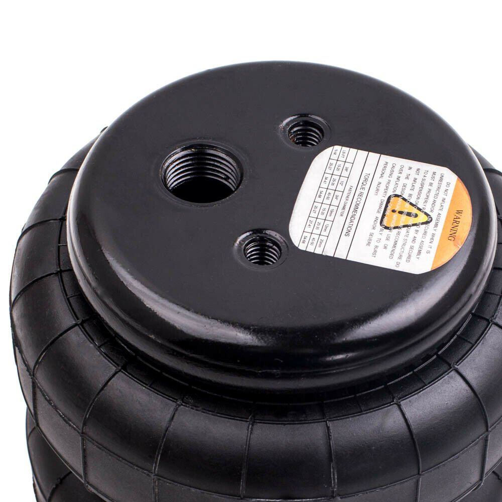 Set of 2 2500 lb Universal Air Bellow Air Spring Bag Single Port for